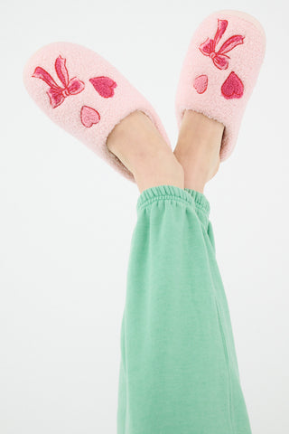 Hearts N' Bows Fuzzy Slipper