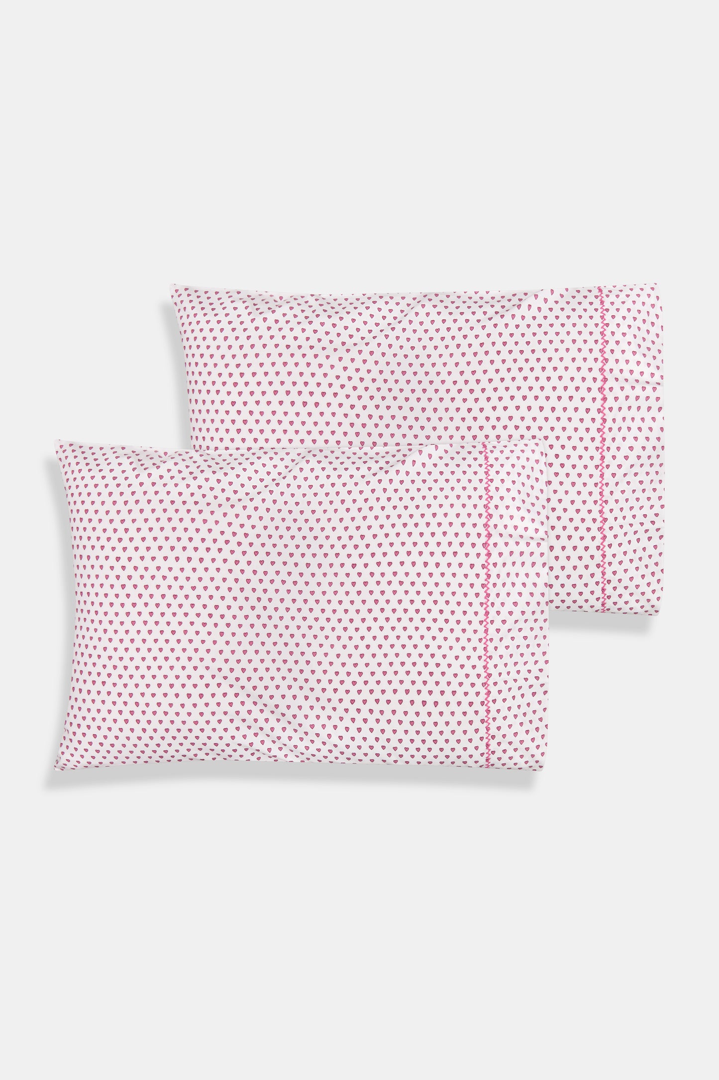 Roller Rabbit Pink Hearts Pillowcase Set