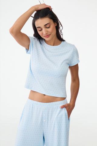 Roller Rabbit Hearts Tonal Classic Baby Tee