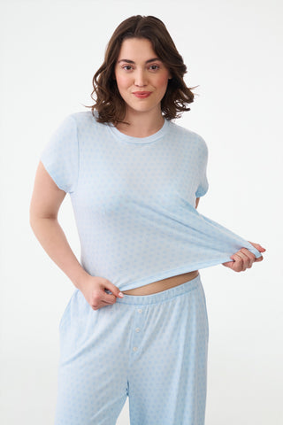 Roller Rabbit Hearts Tonal Classic Baby Tee