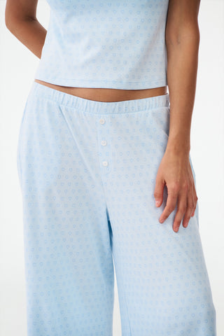 Roller Rabbit Hearts Tonal Boden Pant Blue