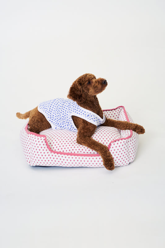 Roller Rabbit Pink Hearts Dog Bed view 1