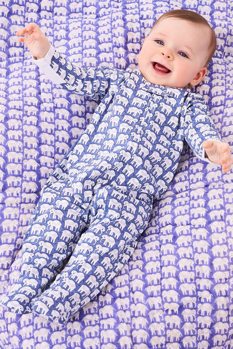 Infant Hathi Zipper Footie view 2