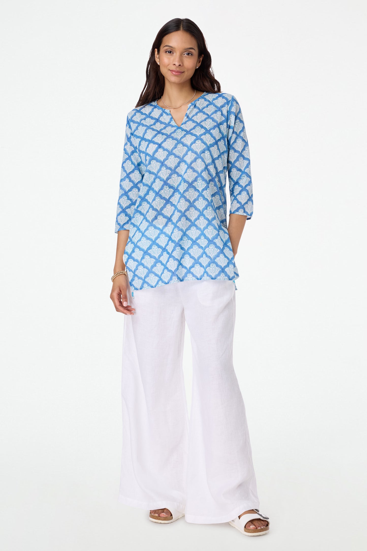 Roller Rabbit Blue Jemina Kurta view 2