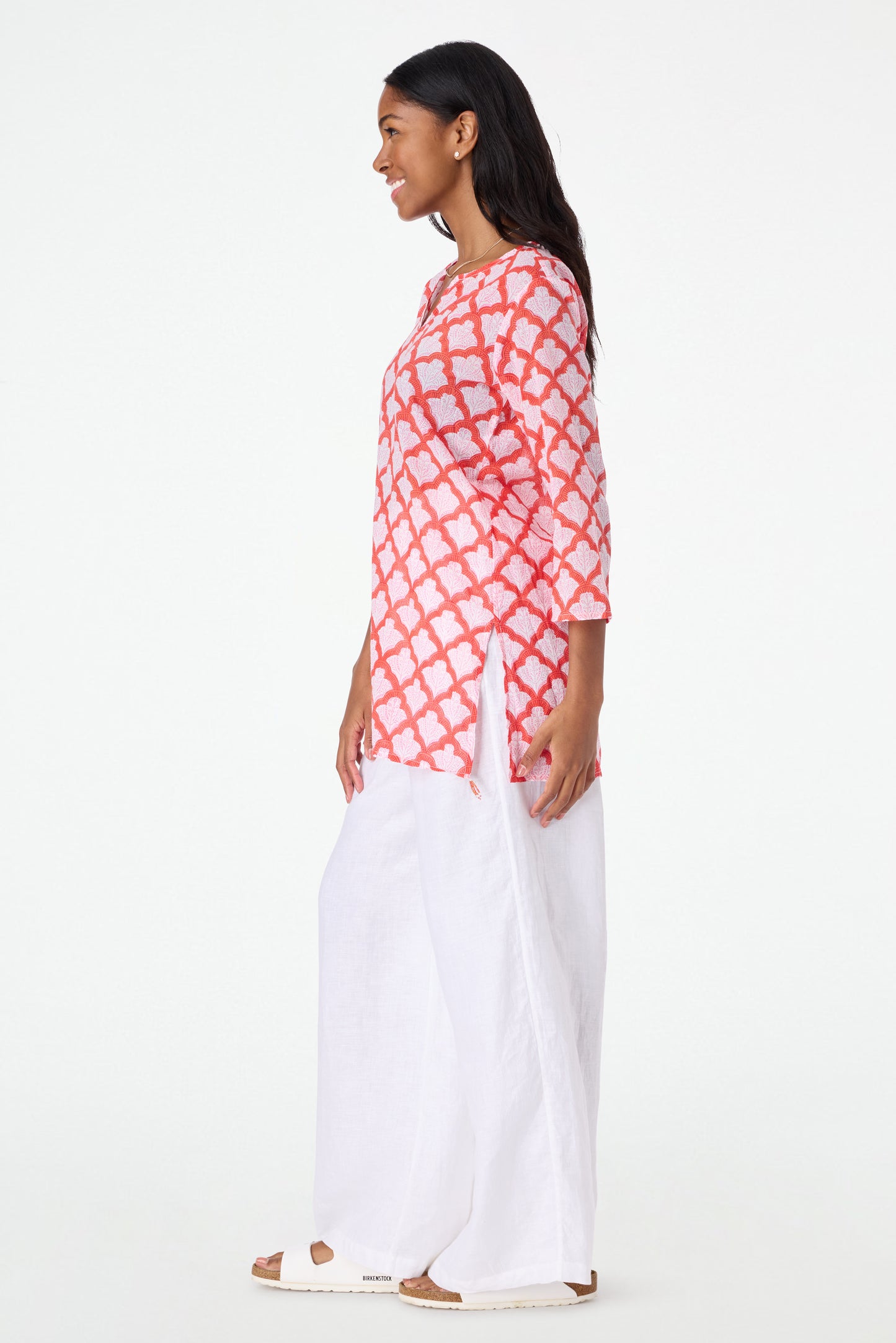 Roller Rabbit Red Jemina Kurta view 4