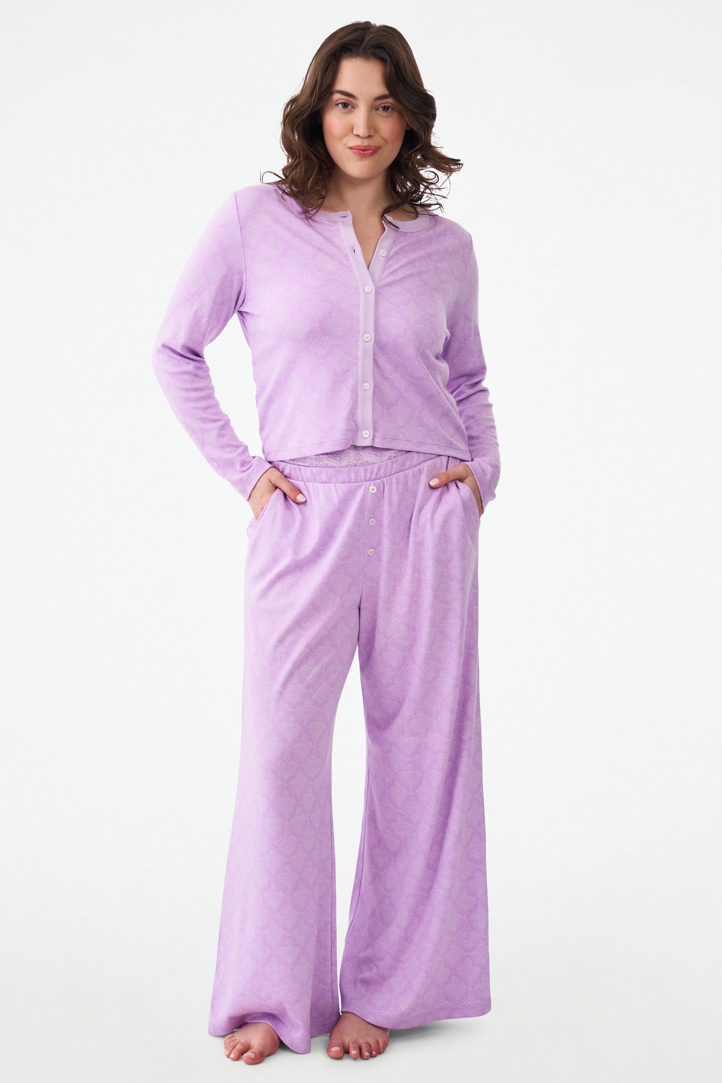 Roller Rabbit Jemina Nessa Cardigan Lavender view 4