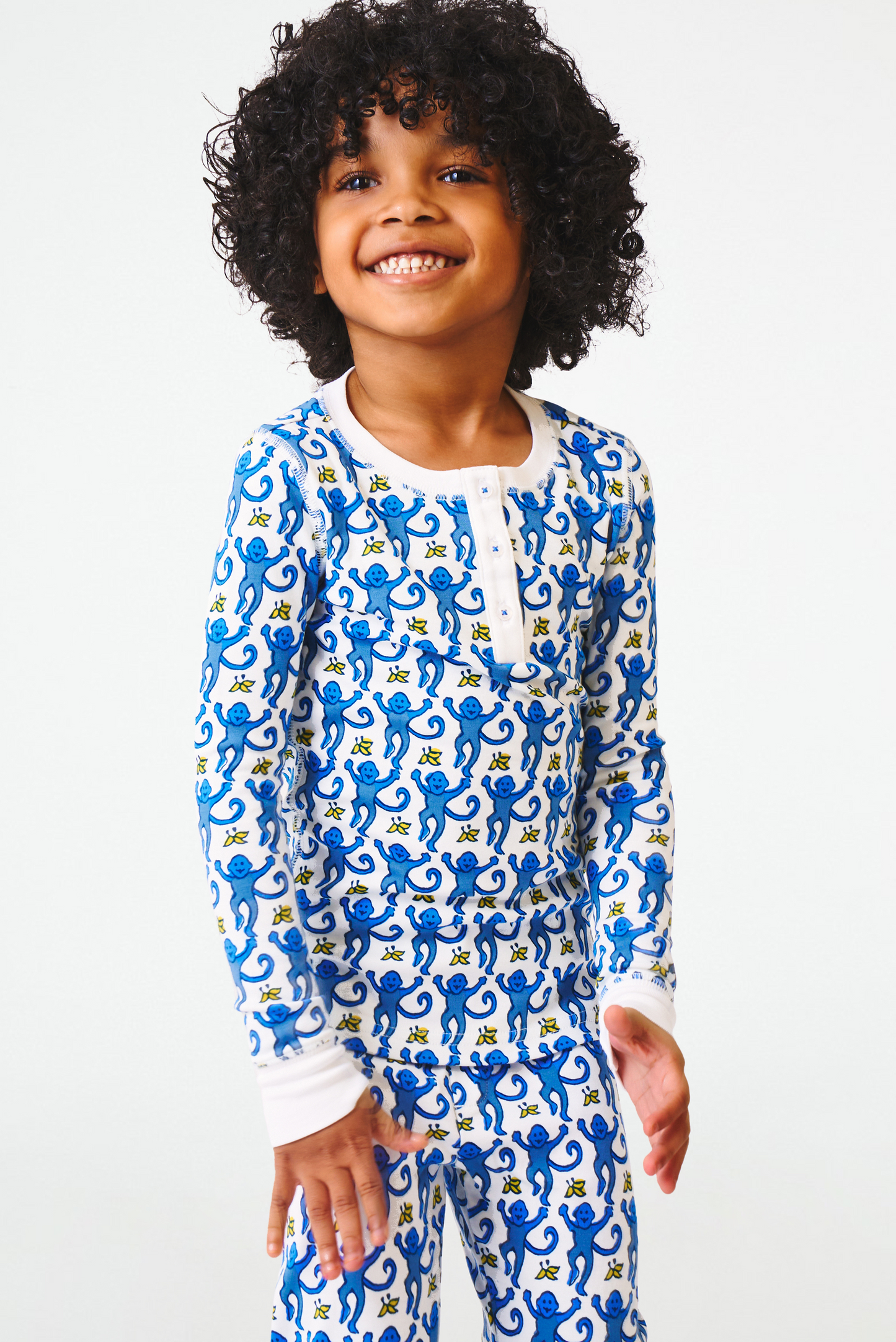 Kids Monkey Pajamas view 3