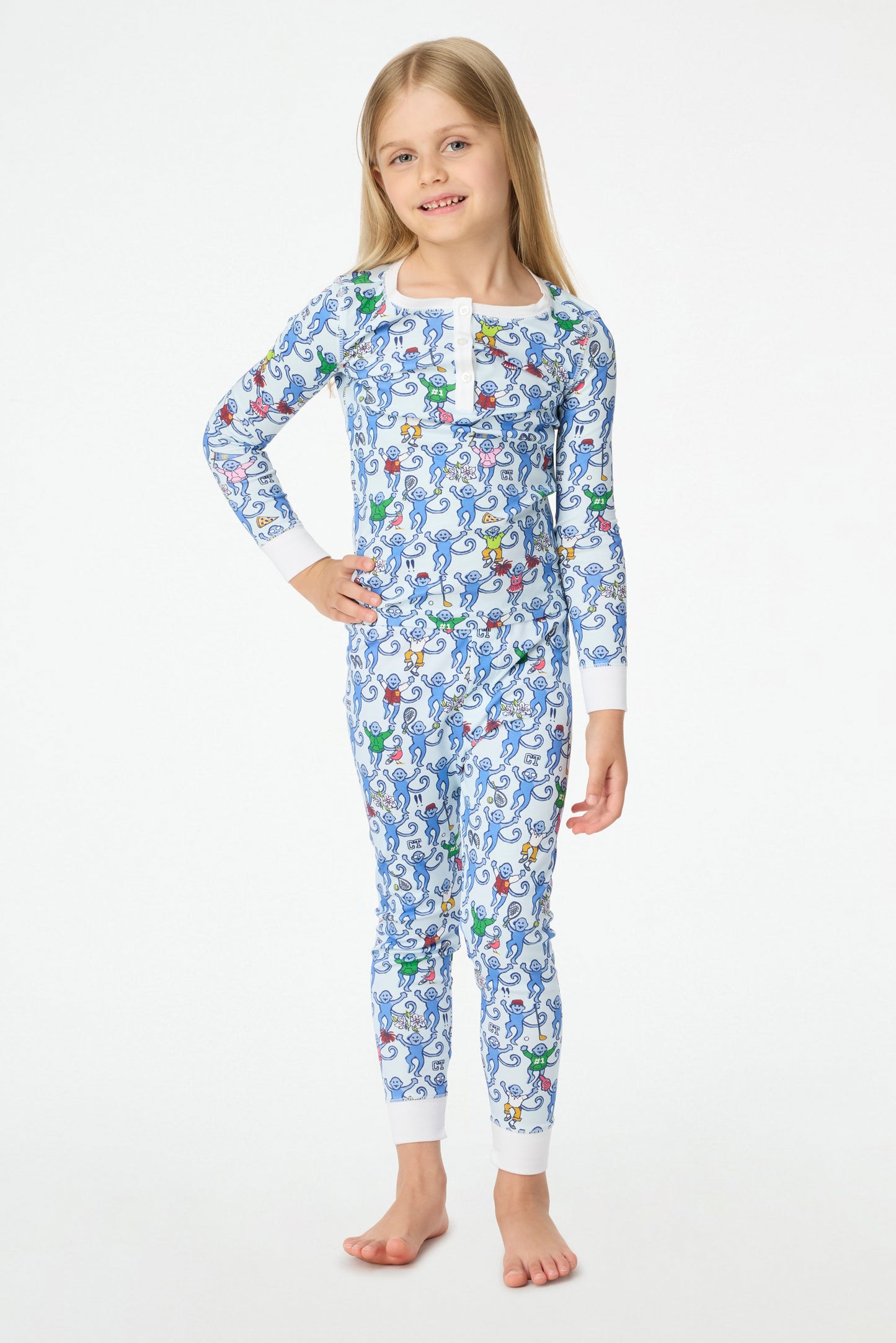 Roller Rabbit Kids Greenwich Monkey Pajamas view 1