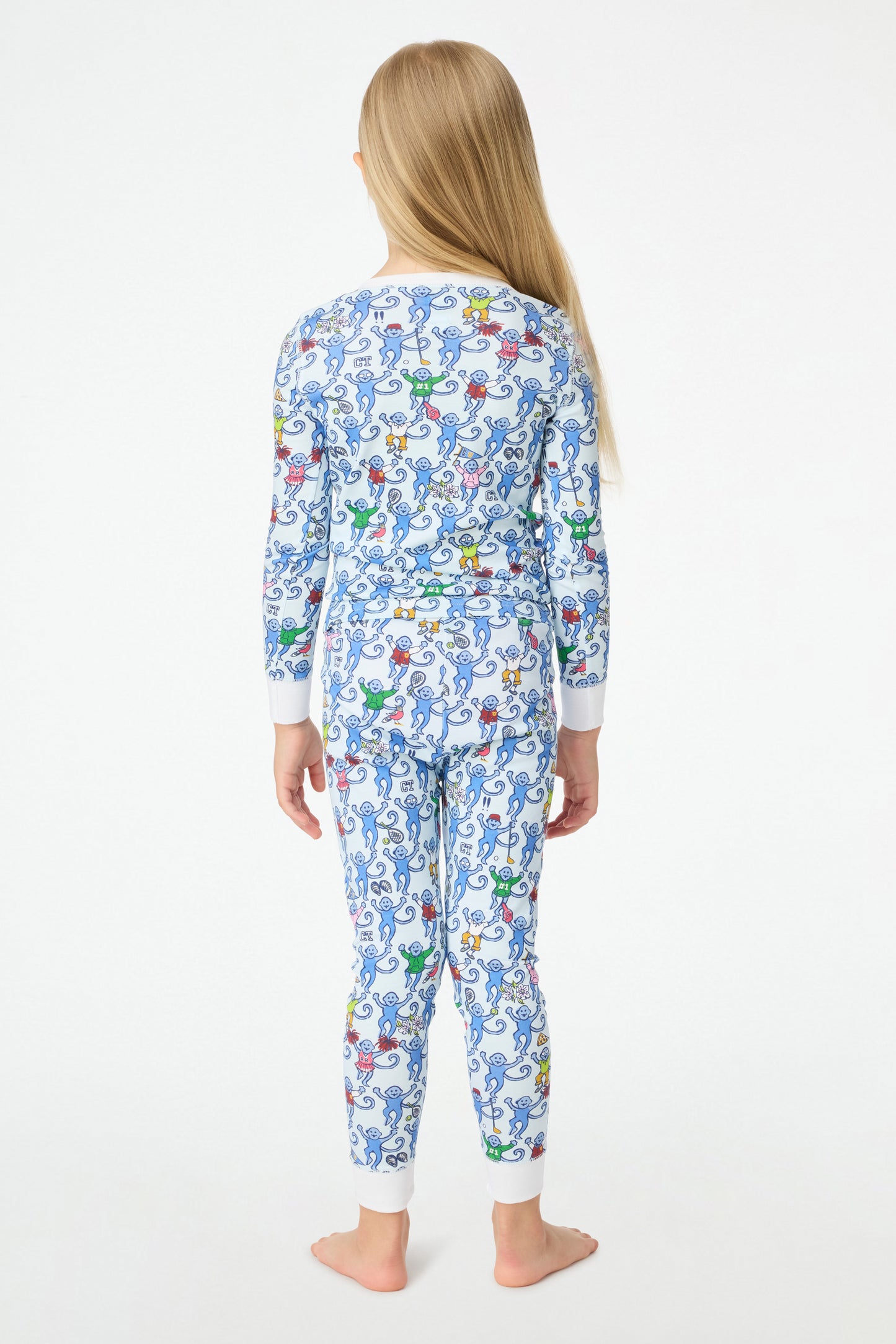 Roller Rabbit Kids Greenwich Monkey Pajamas