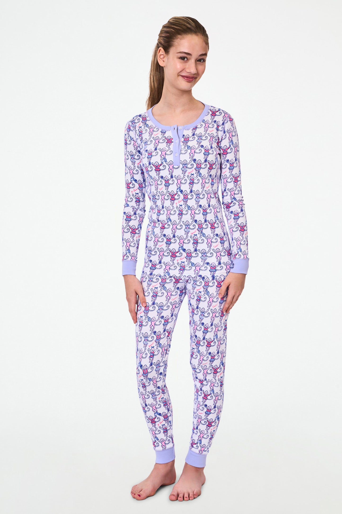 Roller Rabbit Kids Cheer Berry Monkey Pajamas view 5