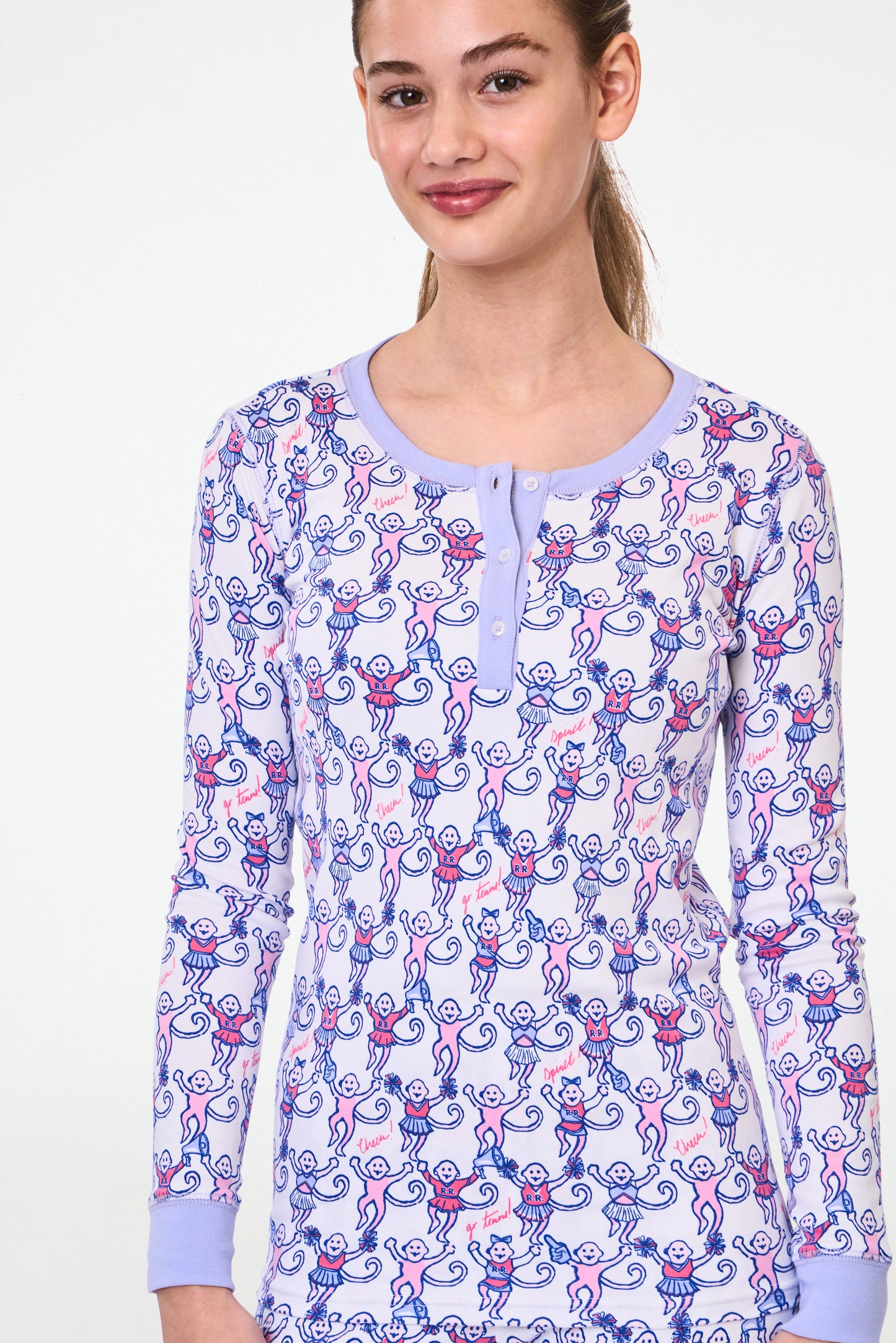 Roller Rabbit Berry Kids Cheer Monkey Pajamas view 6