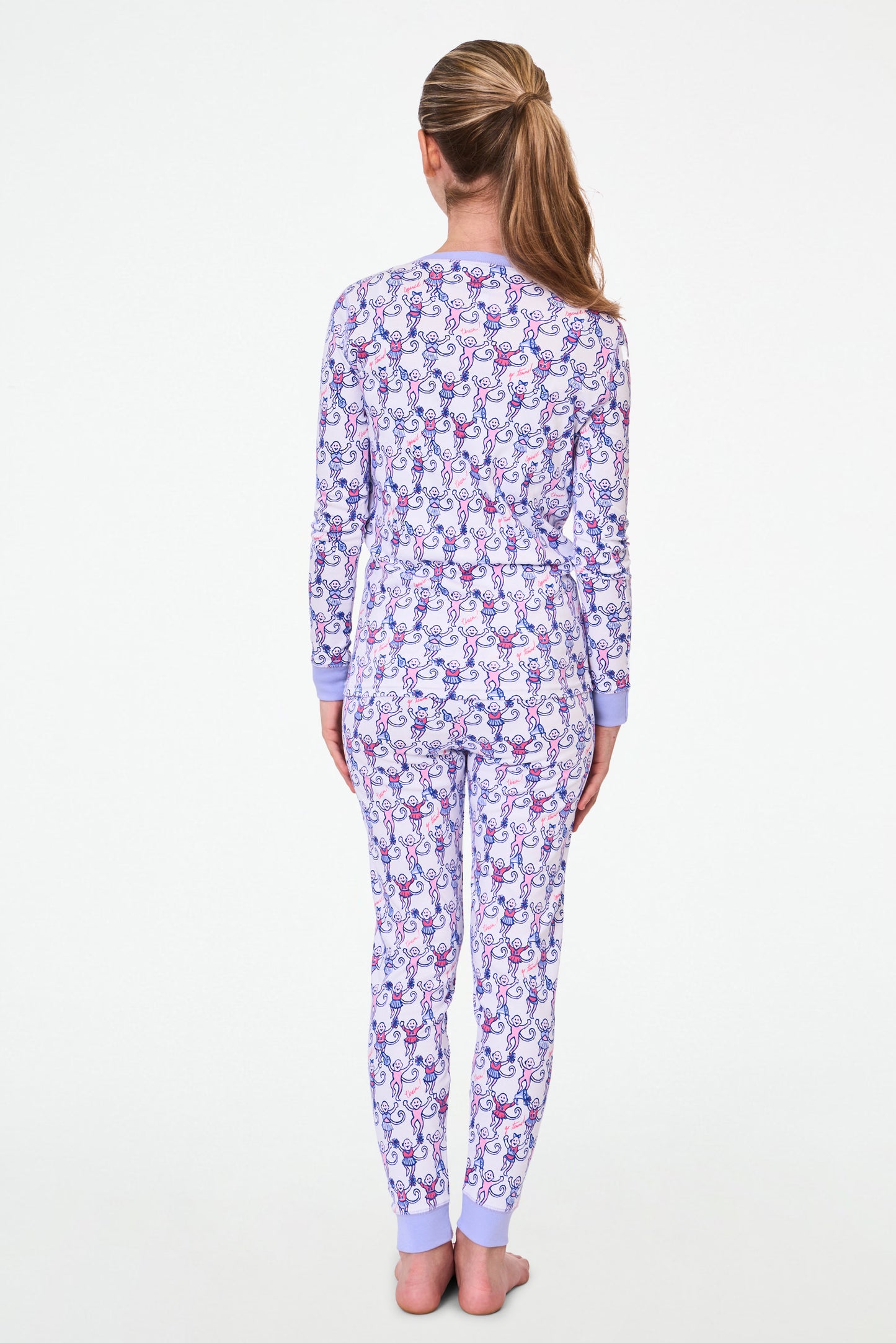 Roller Rabbit Berry Kids Cheer Monkey Pajamas view 8