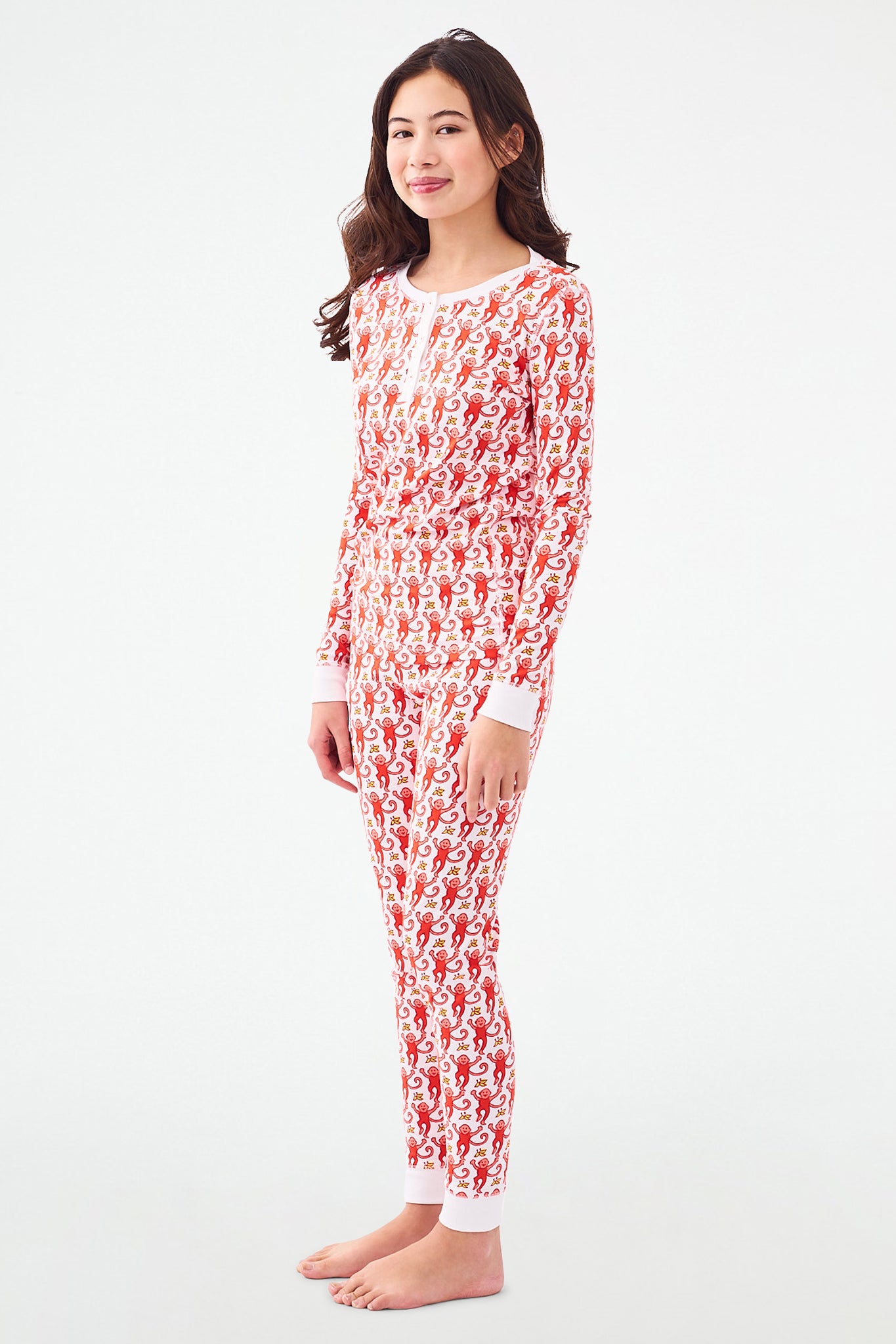 Kids Monkey Pajamas view 6