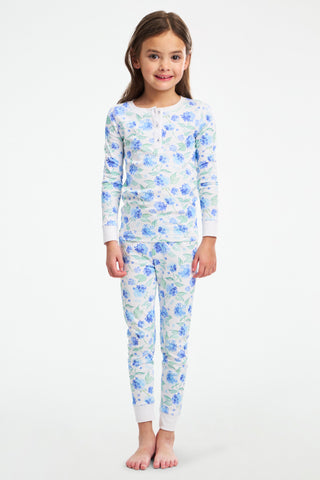 Kids Ditsy Hydrangea Pajamas