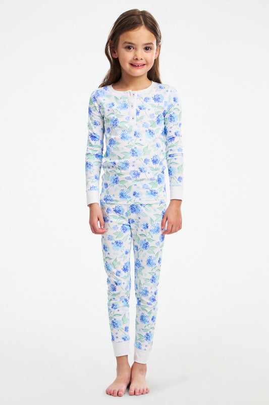Kids Ditsy Hydrangea Pajamas view 1