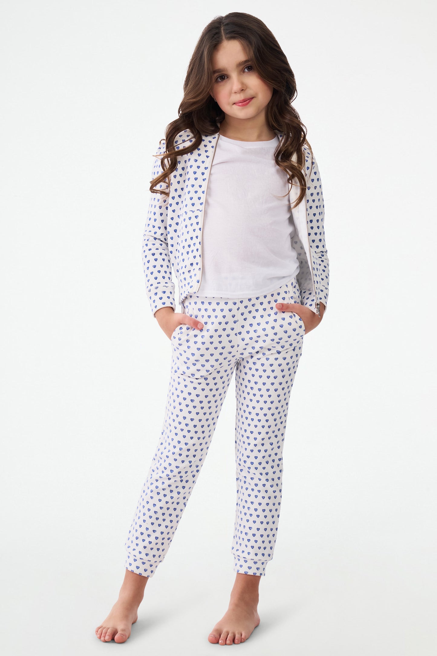 Kids Hearts Sweatpants view 2