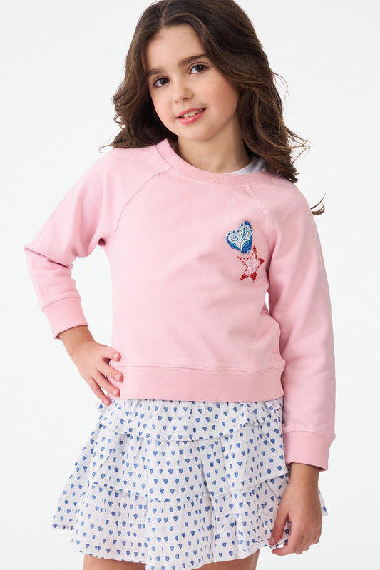 Kids Jemina Star Applique Crewneck view 1