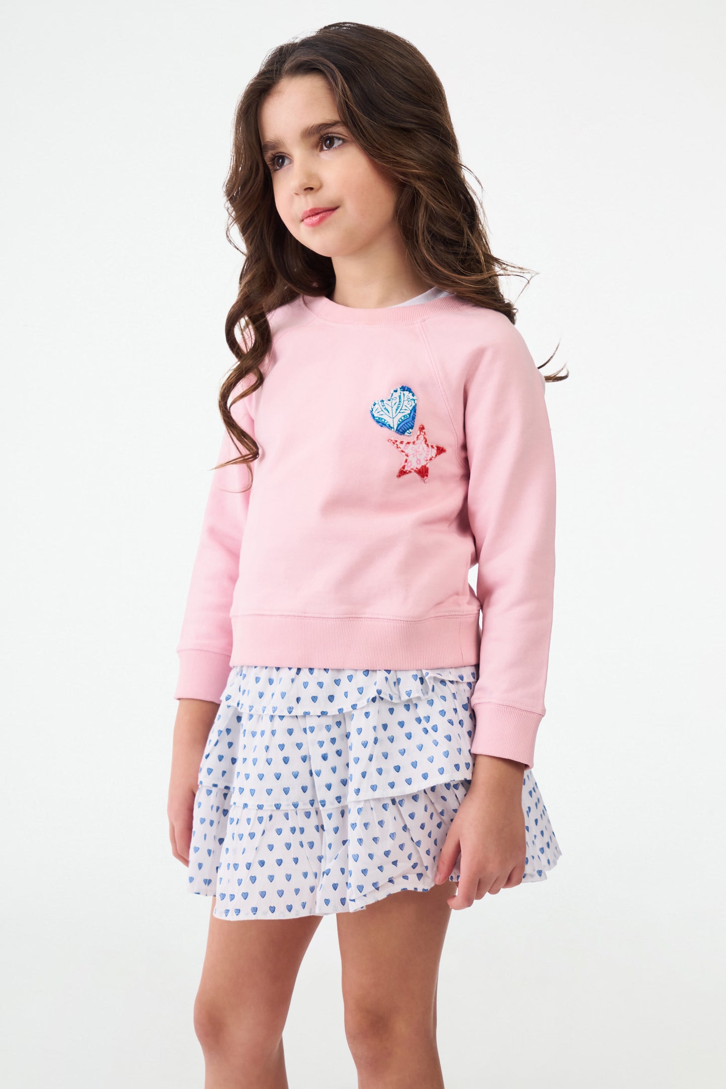 Kids Jemina Star Applique Crewneck view 3