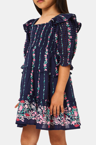 Roller Rabbit Navy Kids Alba Eyelet Ciera Dress