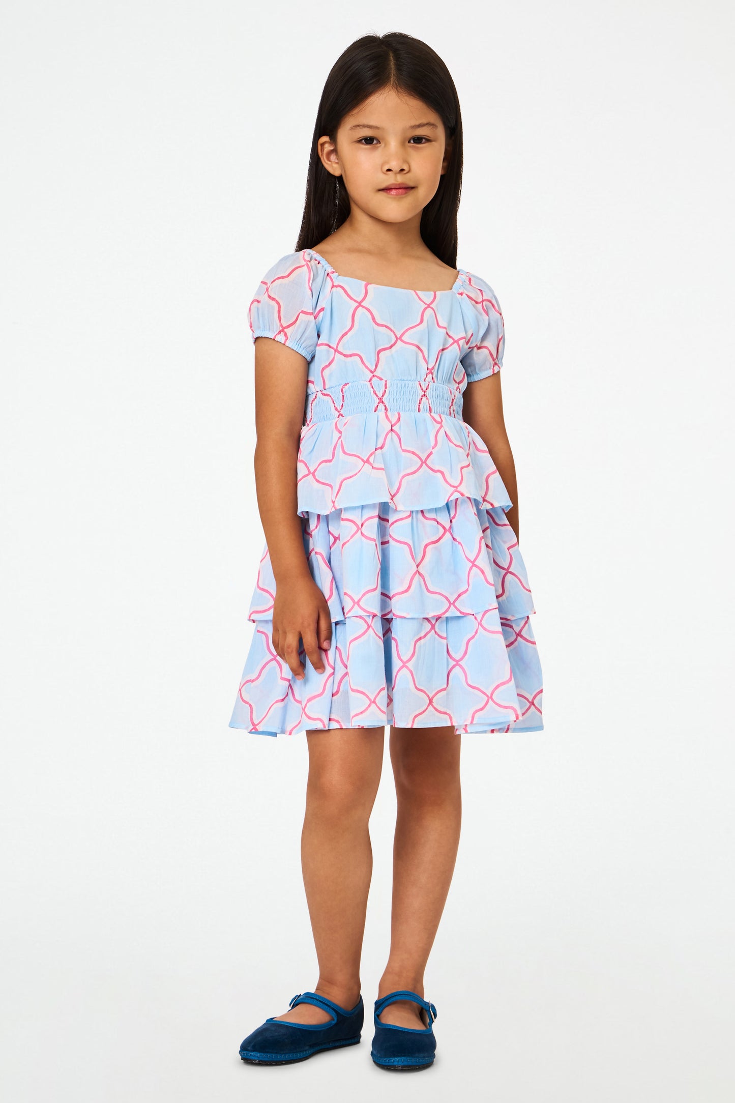 Roller Rabbit Kids Blue Argan Rosebud Alana Dress view 2