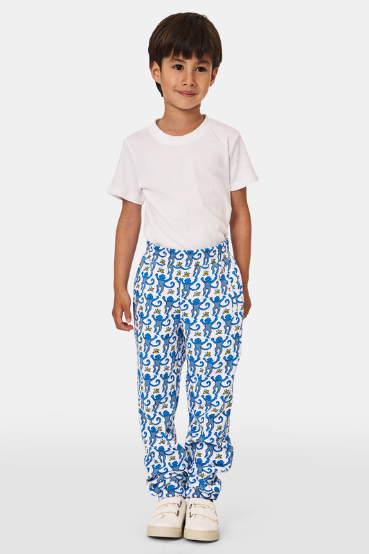 Roller Rabbit Kids Blue Monkey Sweatpants view 1