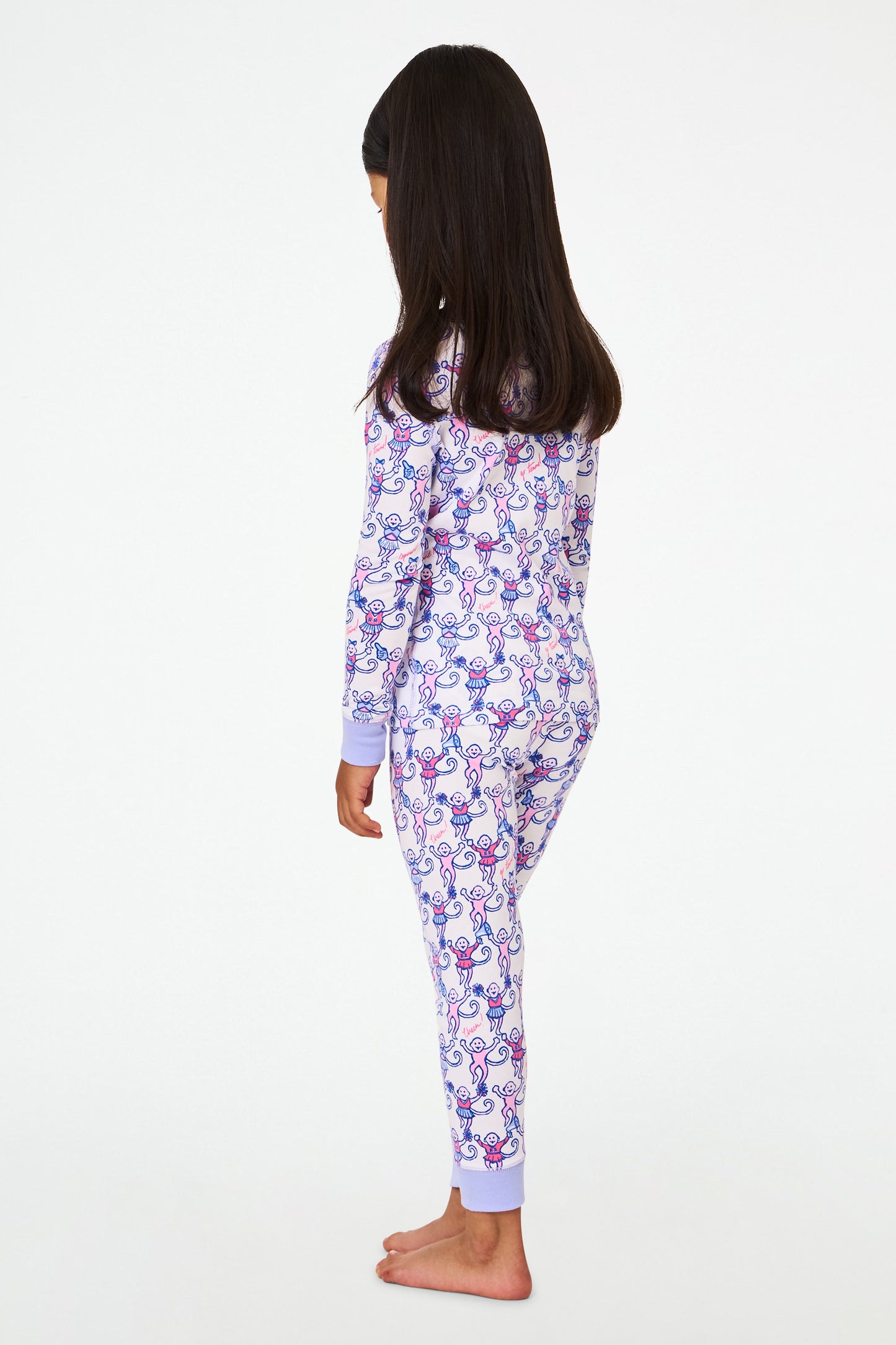 Roller Rabbit Berry Kids Cheer Monkey Pajamas view 4