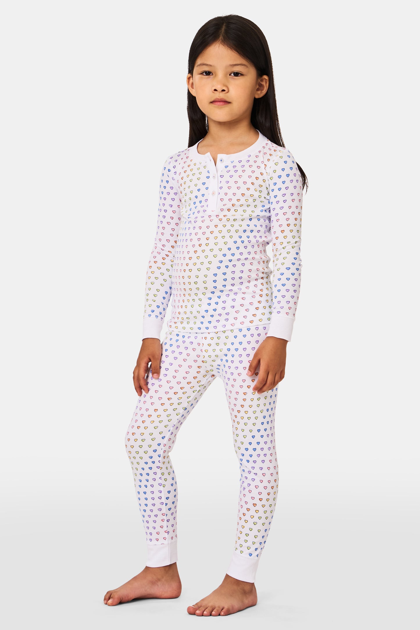 Kids Disco Hearts Pajamas view 3