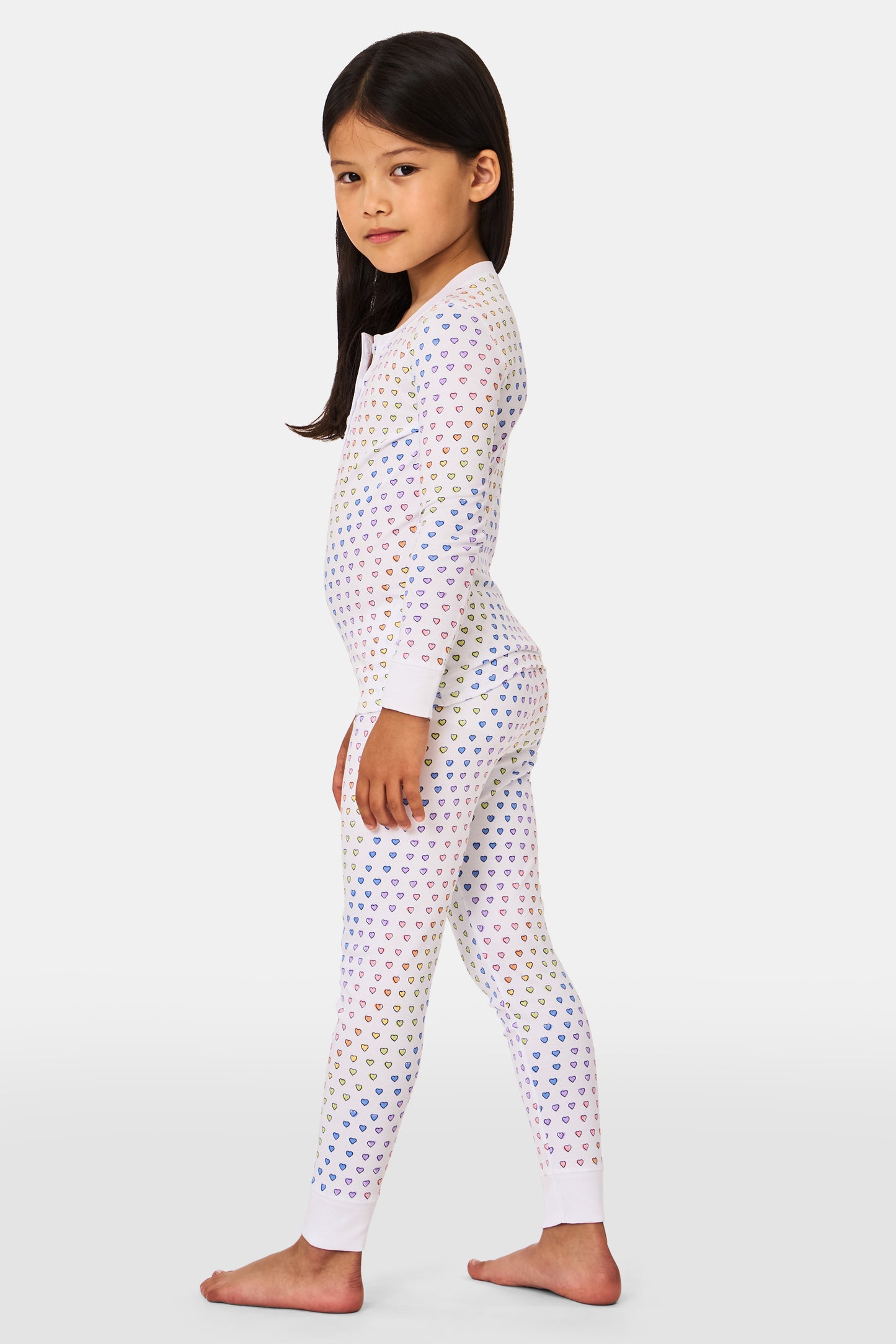 Kids Disco Hearts Pajamas view 2