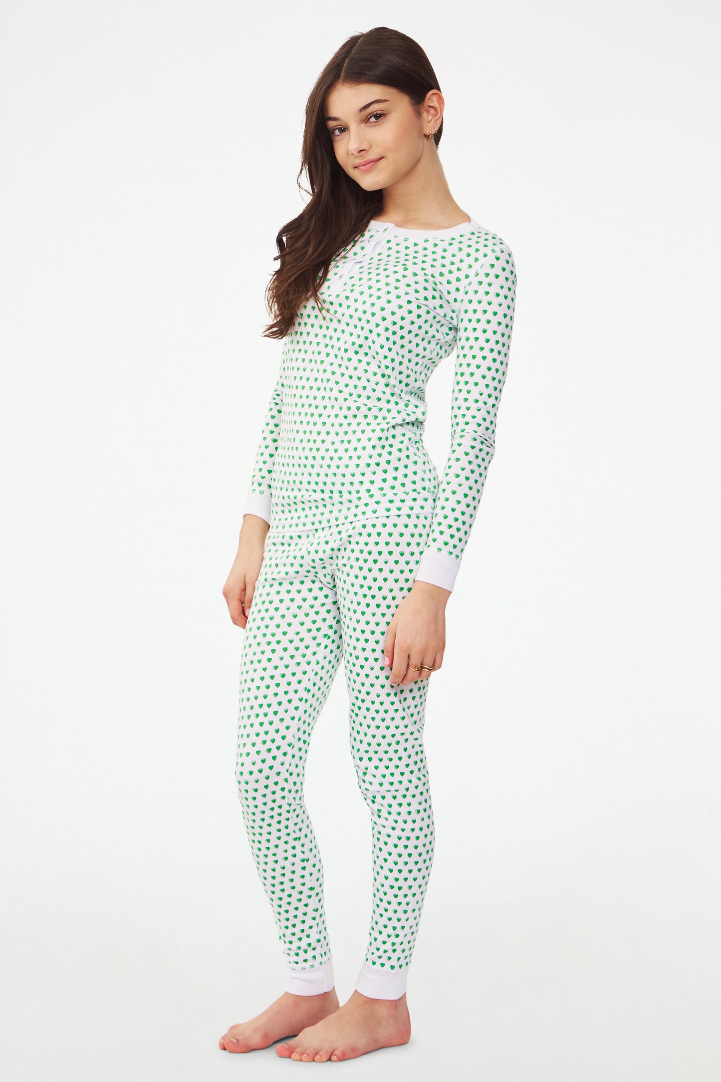 Kids Hearts Pajamas view 7
