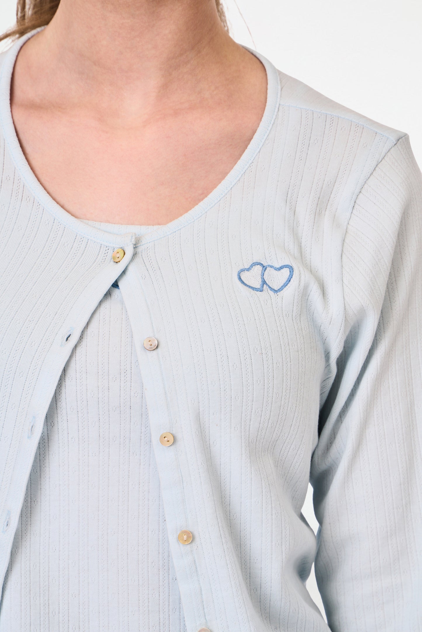 Kids Hearts Pointelle Heidi Cardigan view 6