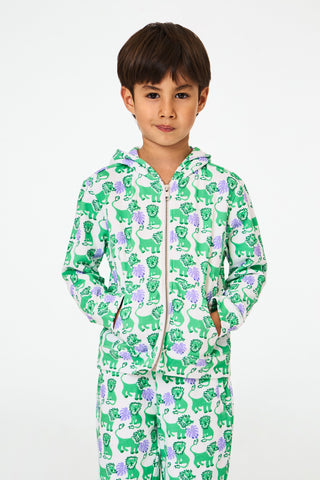 Kids Leo The Lion Harley Hoodie