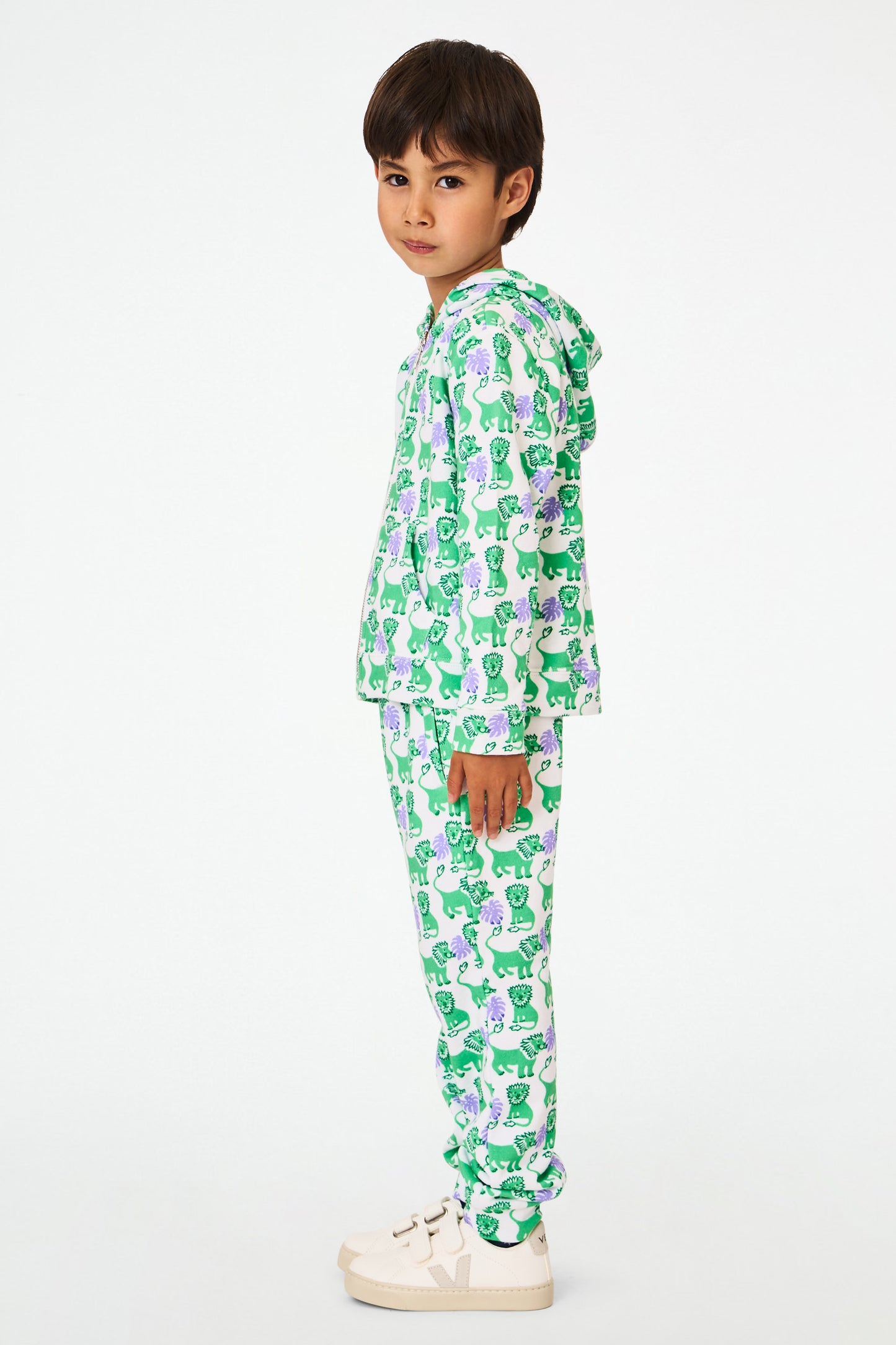 Kids Leo The Lion Harley Hoodie view 3