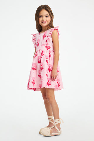 Kids Marigold Stripe Harumi Dress