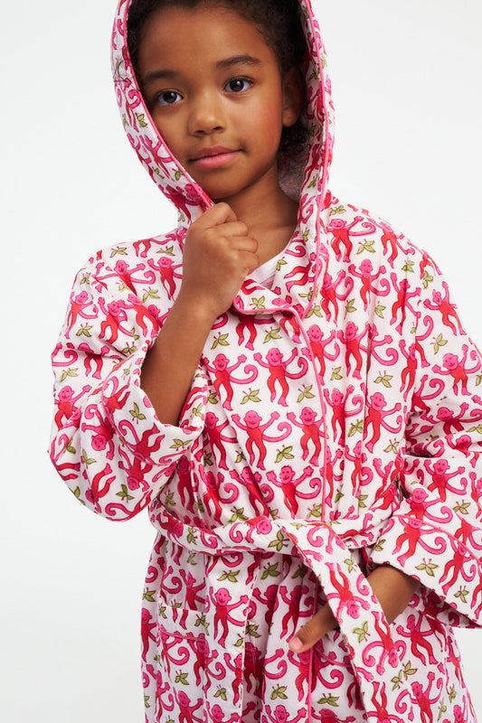 Kids Monkey Cosmo Robe view 1