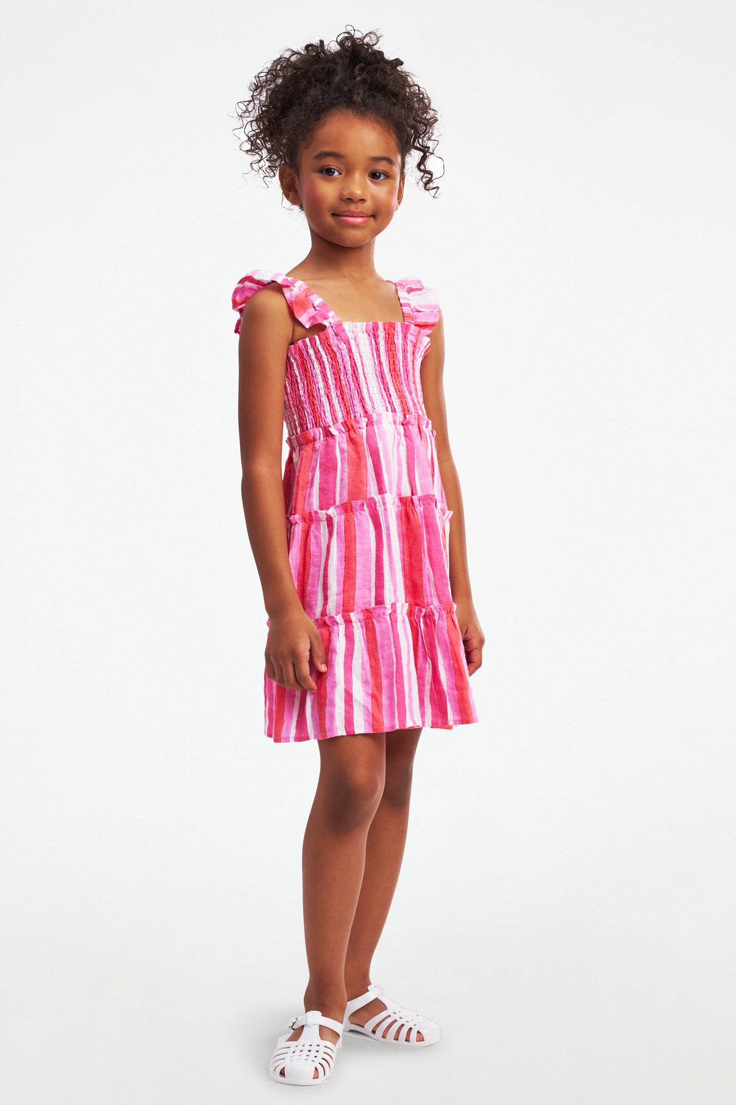 Kids Painted Stripe Ceri Dress view 3