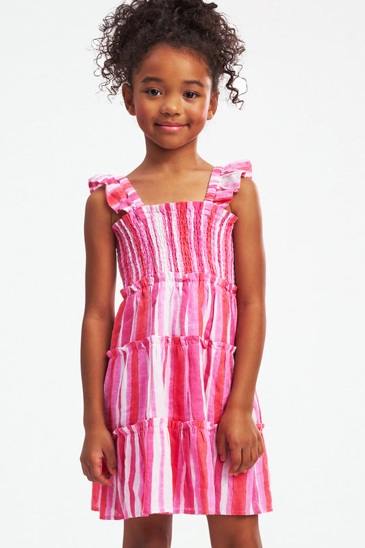 Kids Painted Stripe Ceri Dress view 1