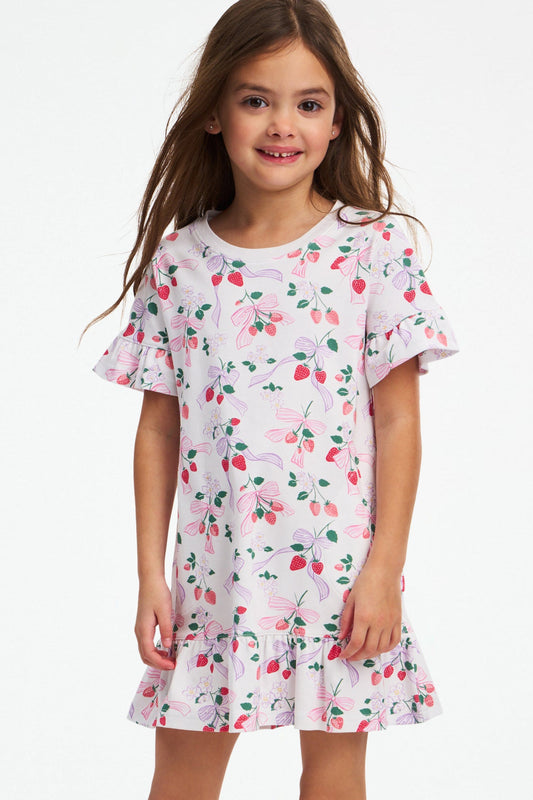 Kids Strawberry Bows Esme Dress view 1