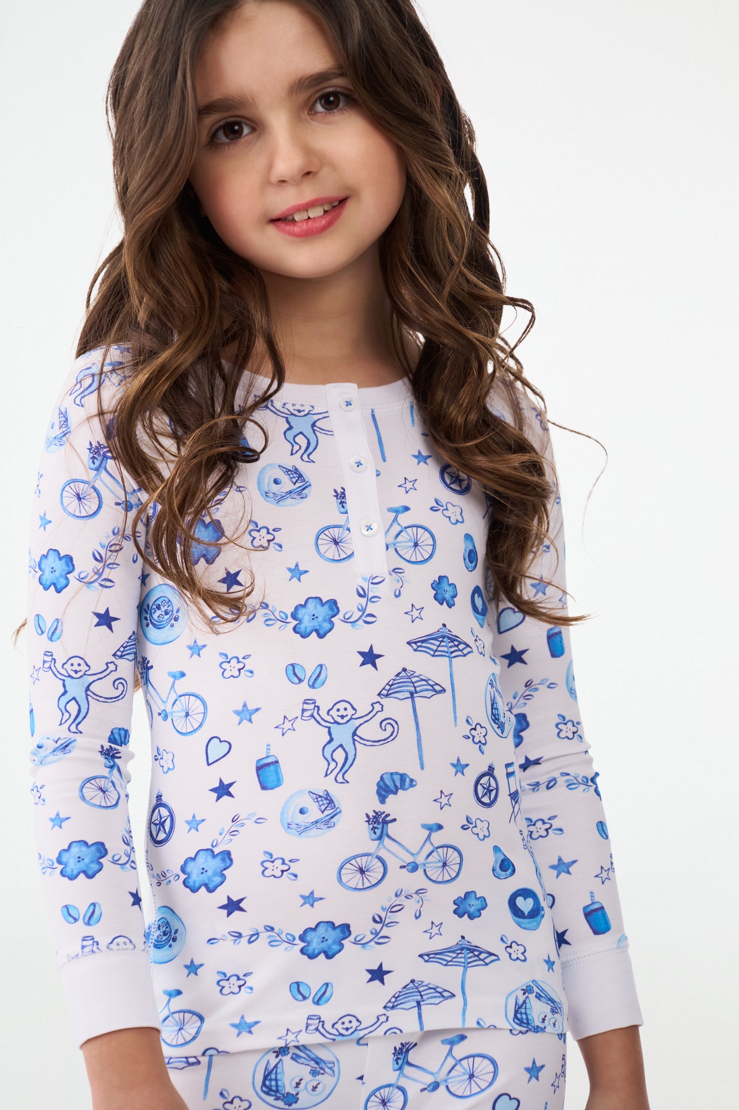 Roller Rabbit Kids Blue Latte Lane Pajamas view 6
