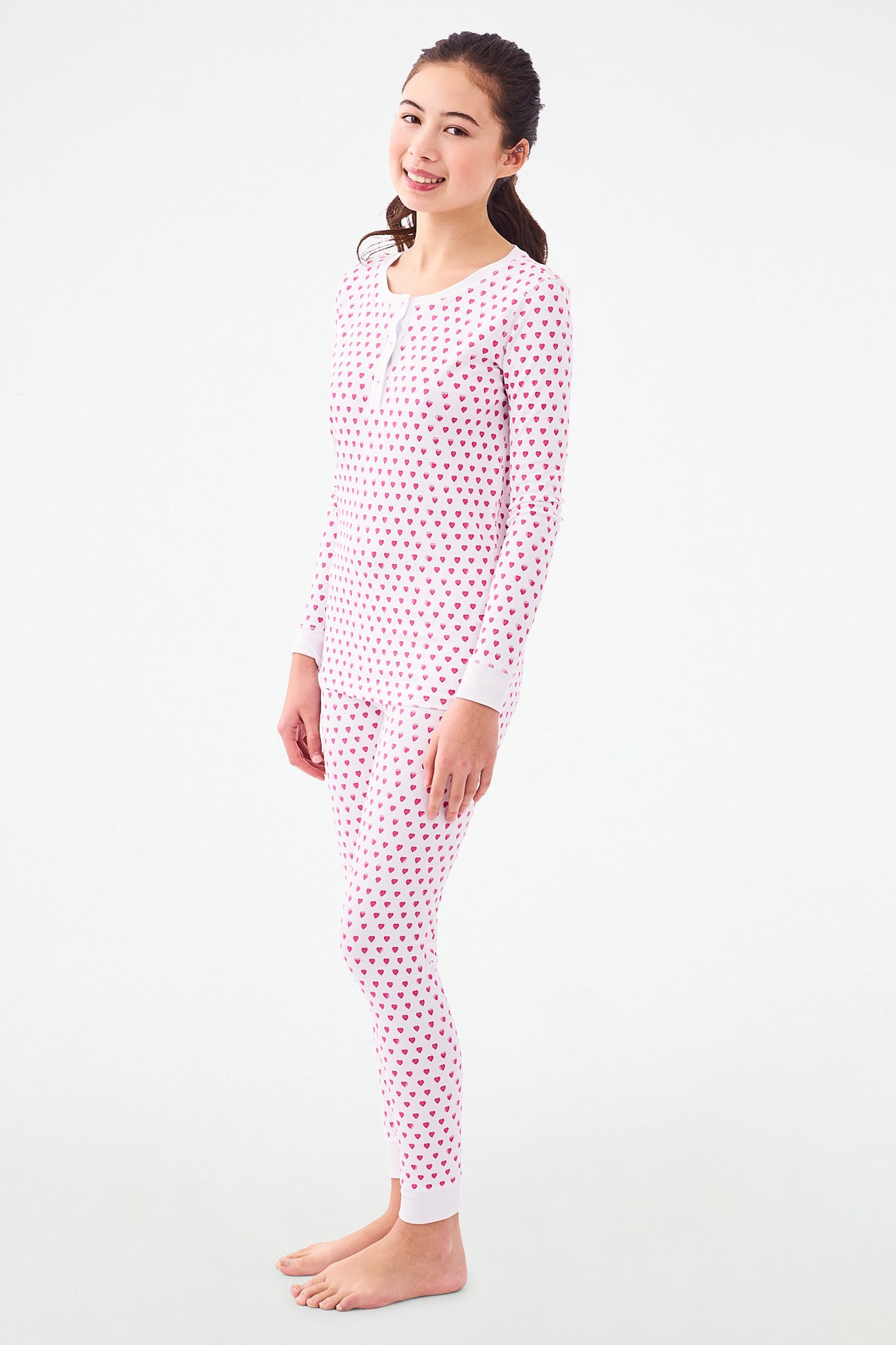 Kids Hearts Pajamas view 4