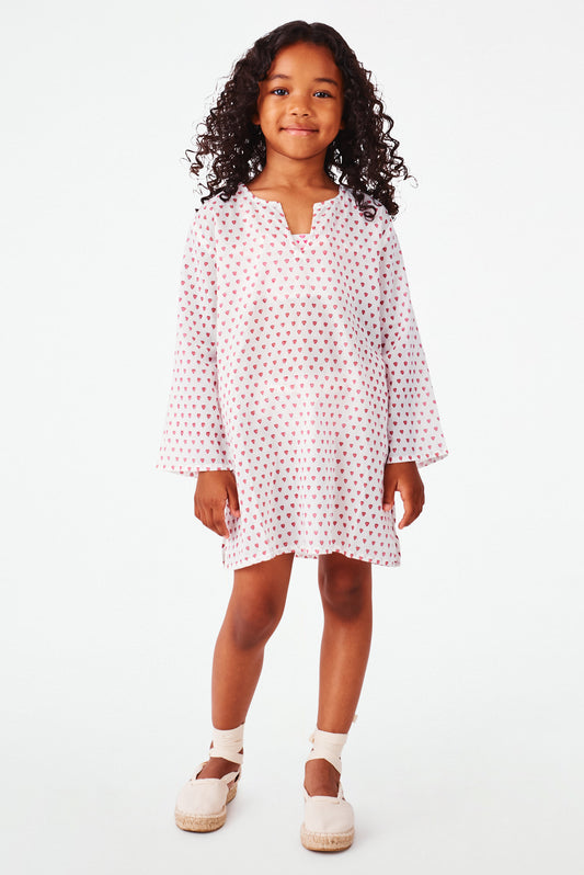 Roller Rabbit Kids Pink Hearts Kurta view 1