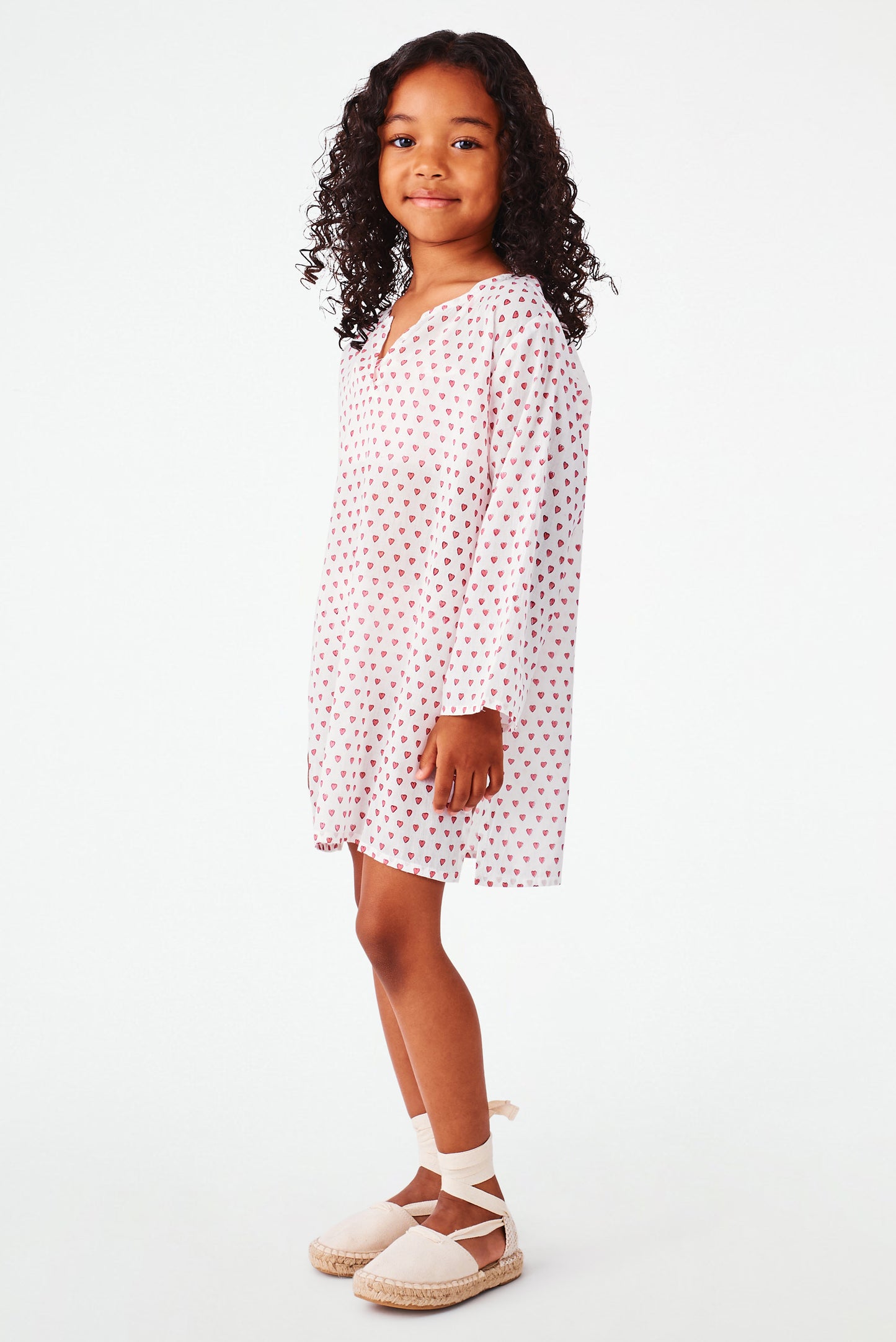 Roller Rabbit Kids Pink Hearts Kurta view 3