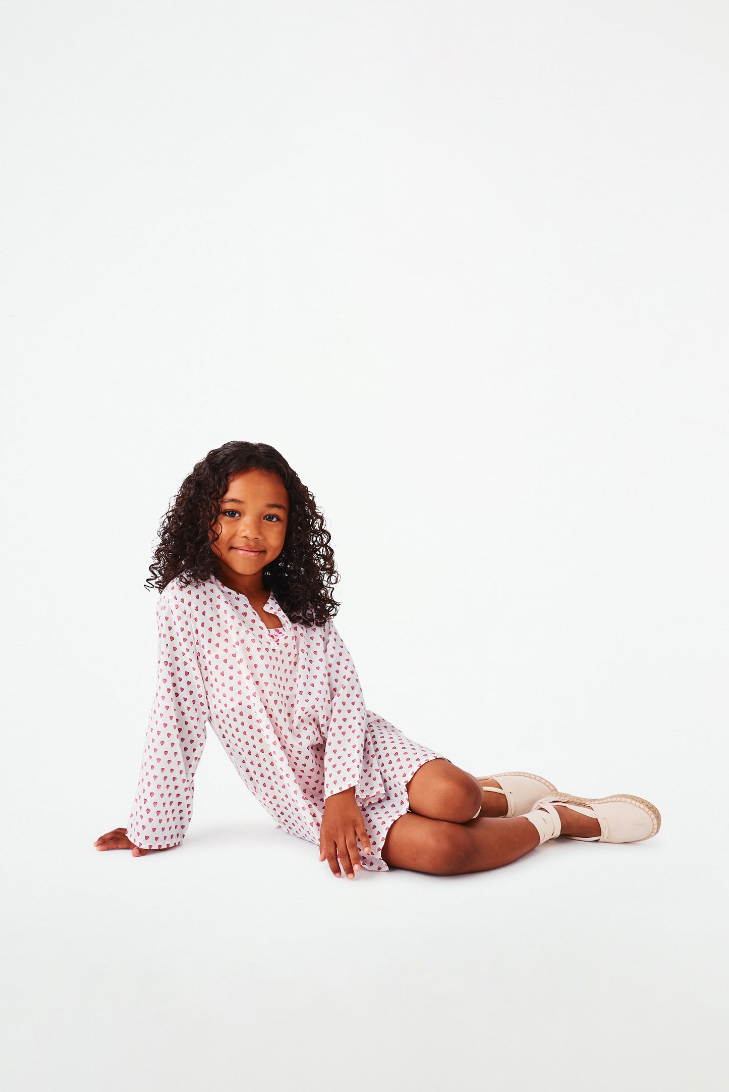 Roller Rabbit Kids Pink Hearts Kurta view 4