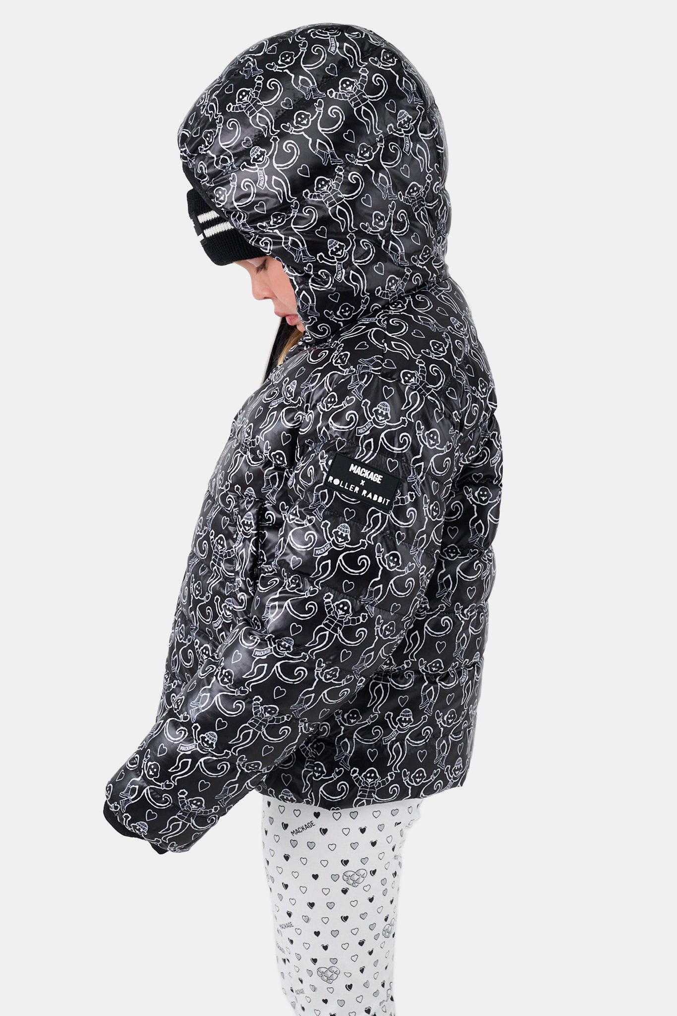Kids Mackage Monkey Reversible Puffer view 6
