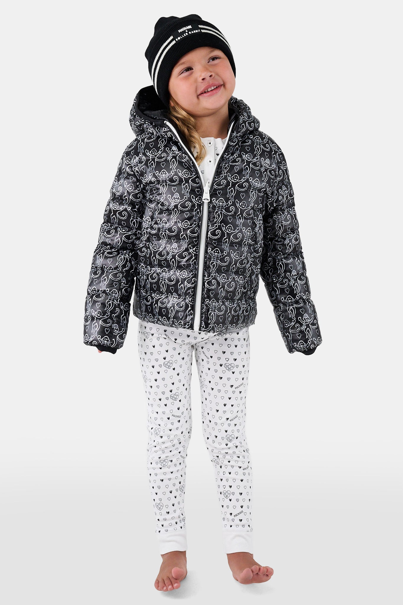 Kids Mackage Monkey Reversible Puffer view 4