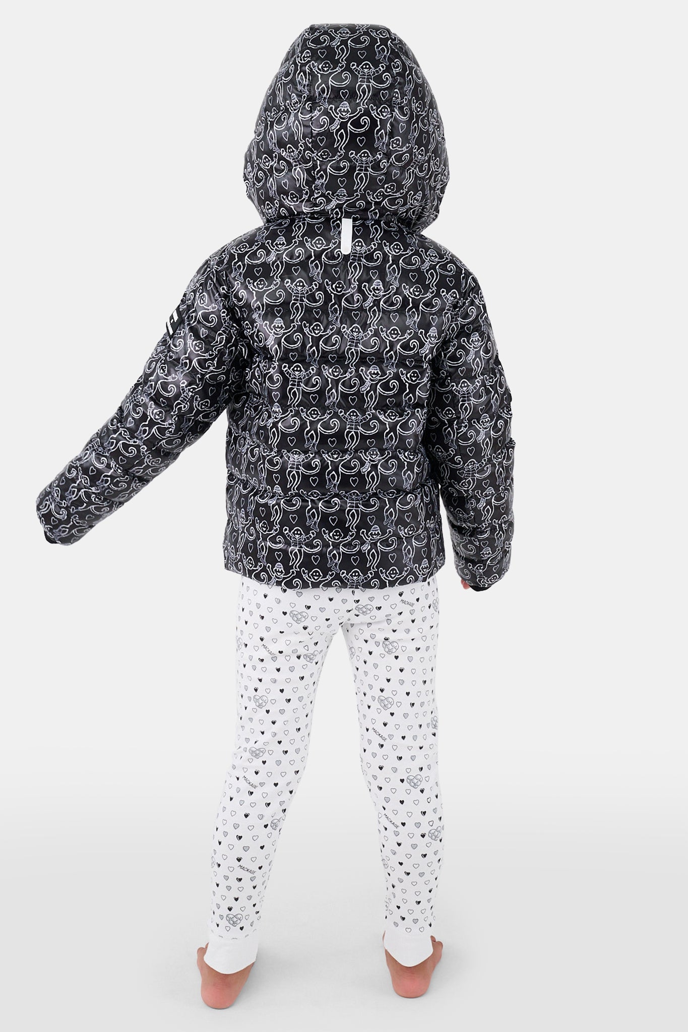 Kids Mackage Monkey Reversible Puffer view 7