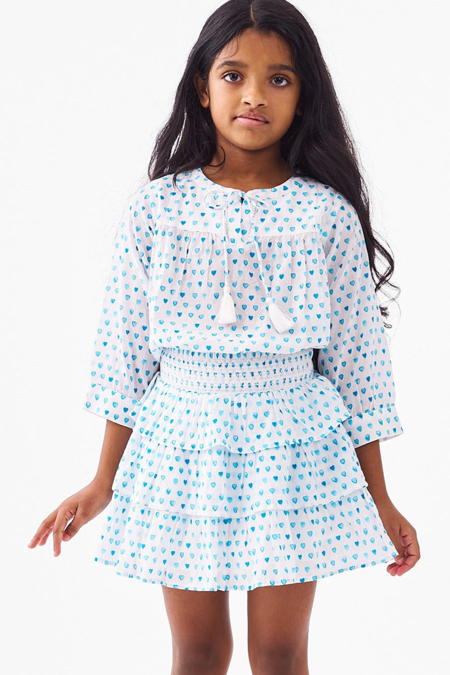 Roller Rabbit Kids Pop Hearts Sami Skirt Teal view 2