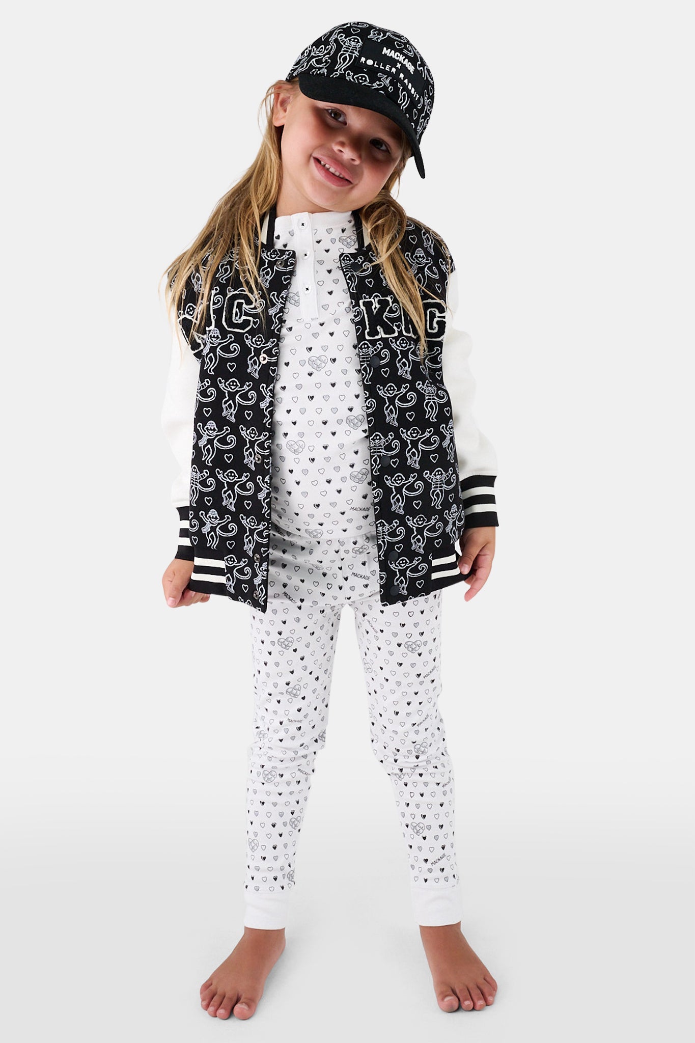 Kids Mackage Monkey Trucker Hat view 3