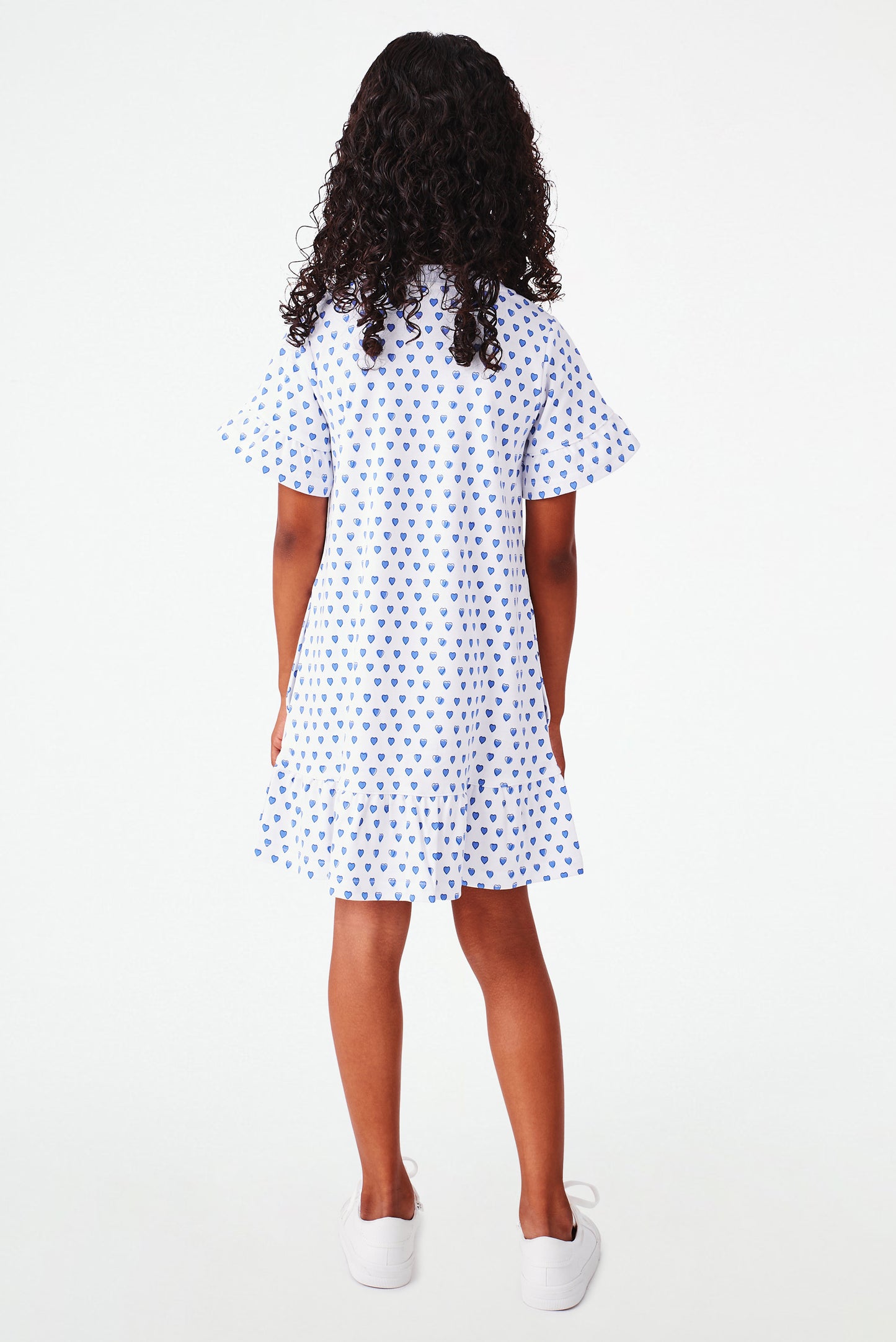 Roller Rabbit Girls Blue Hearts Esme Dress view 6