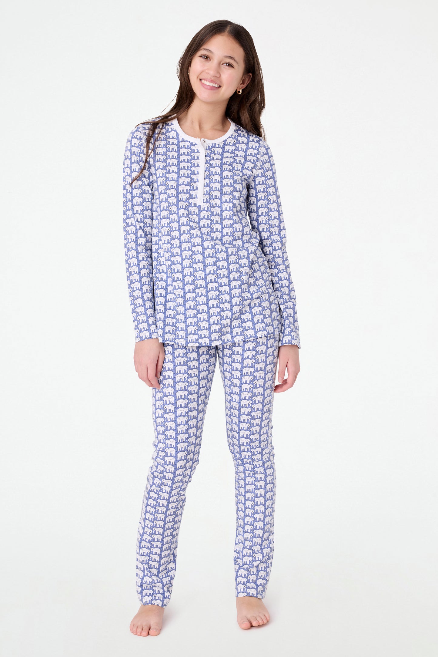 Roller Rabbit Blue Hathi Pajamas view 4