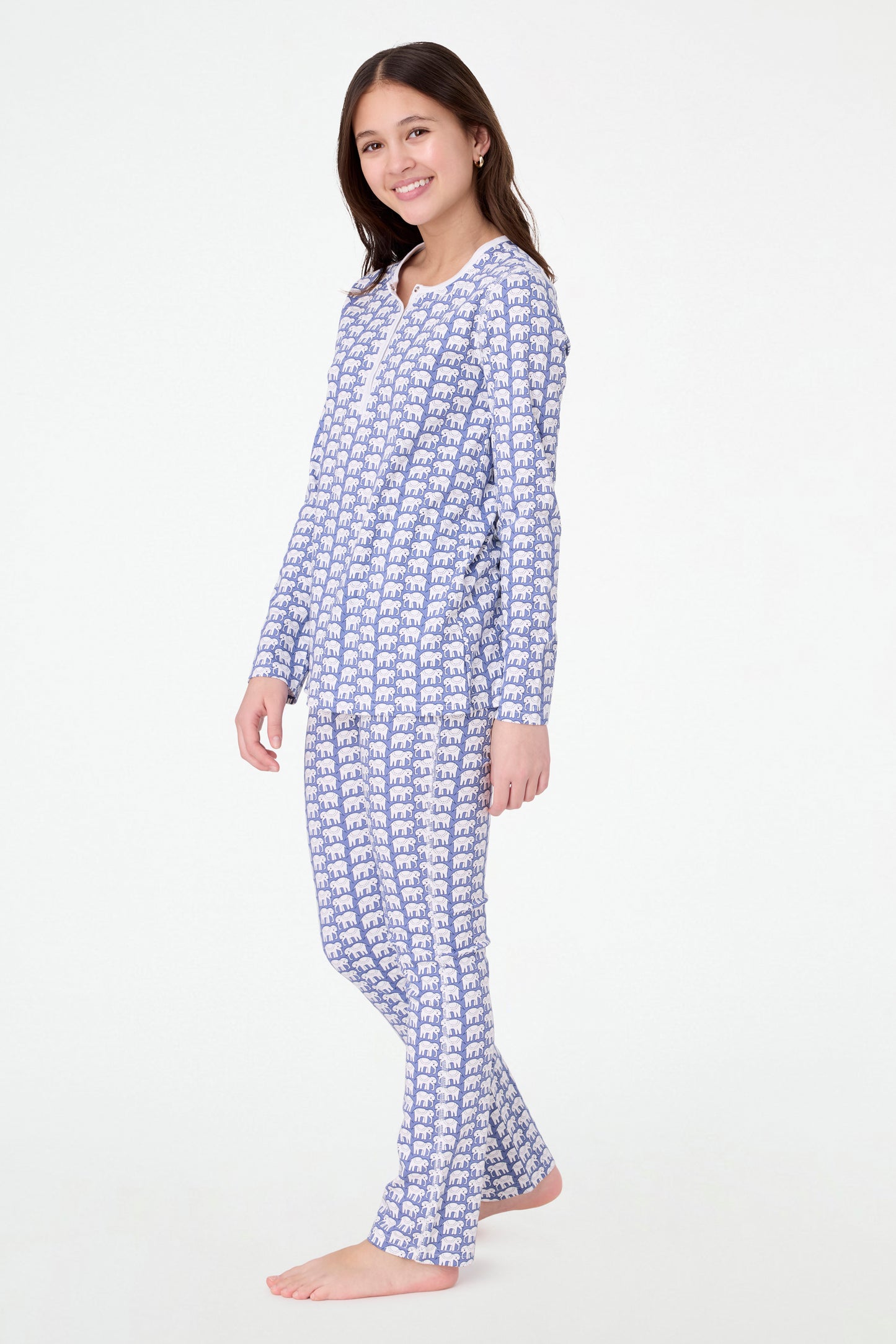 Roller Rabbit Blue Hathi Pajamas view 5